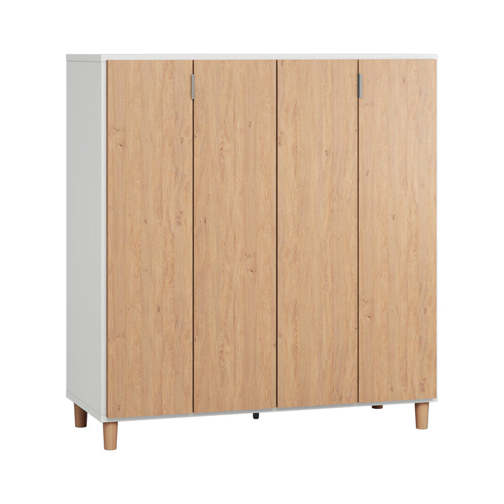 The Decorators: Bar din pal melaminat VOX Simple, 112x45x112cm, alb/stejar