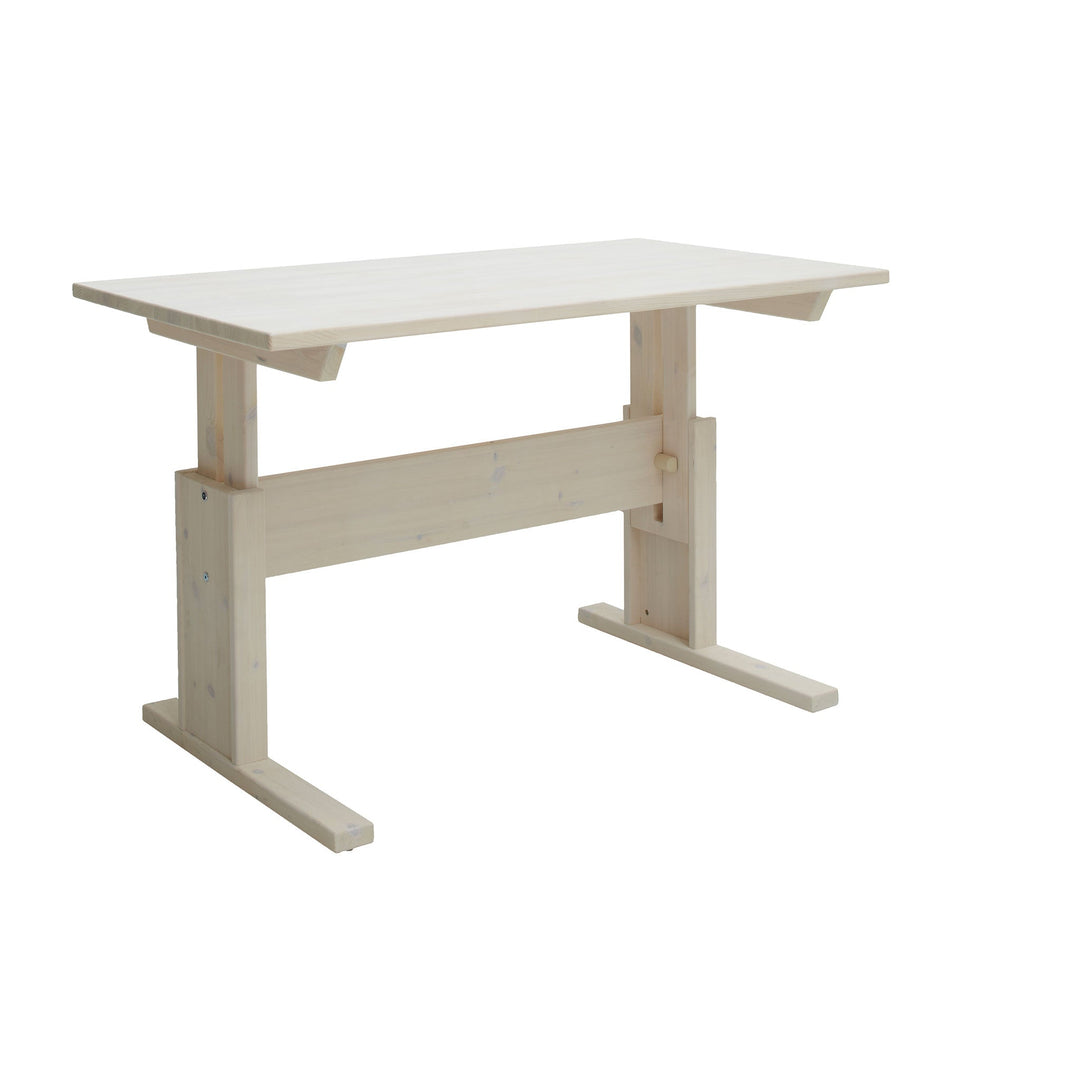 The Decorators: Birou copii cu inaltime ajustabila, lemn de pin, 120x67x56-78 cm