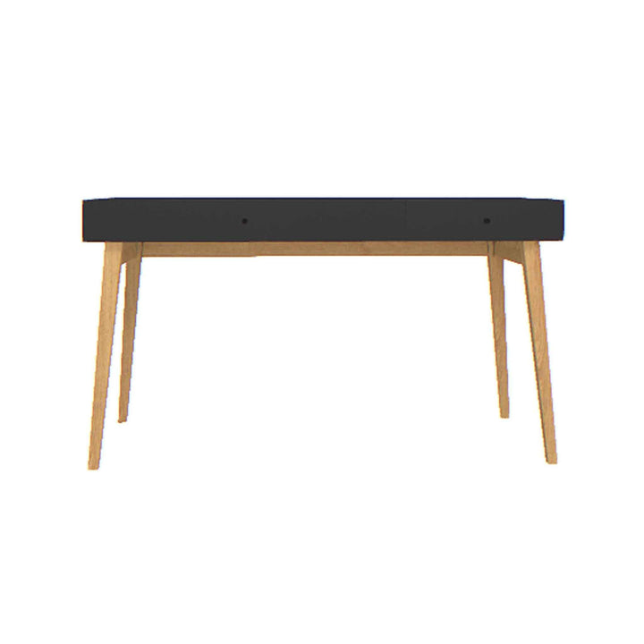 The Decorators: Birou cu 2 sertare, negru-stejar VOX Creative- 136x67x78 cm