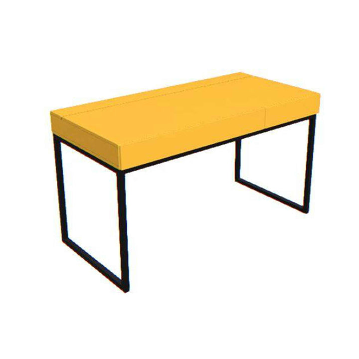 Birou 2 sertare galben-negru -VOX Creative- 136x67x78 cm