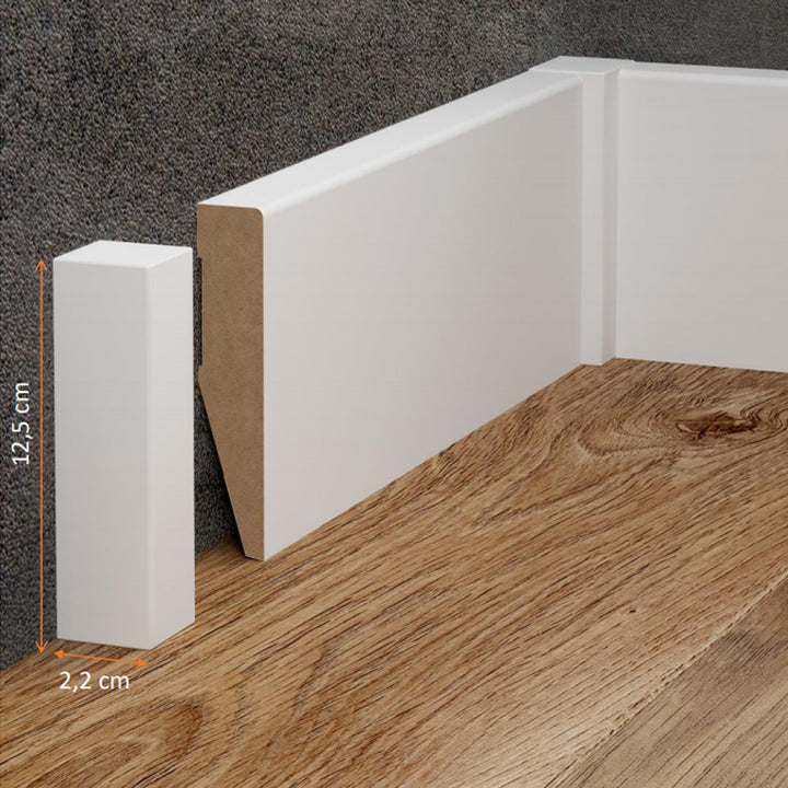 Terminatie plinta Evera EV106 - bloc universal - silver - set 2 bucati
