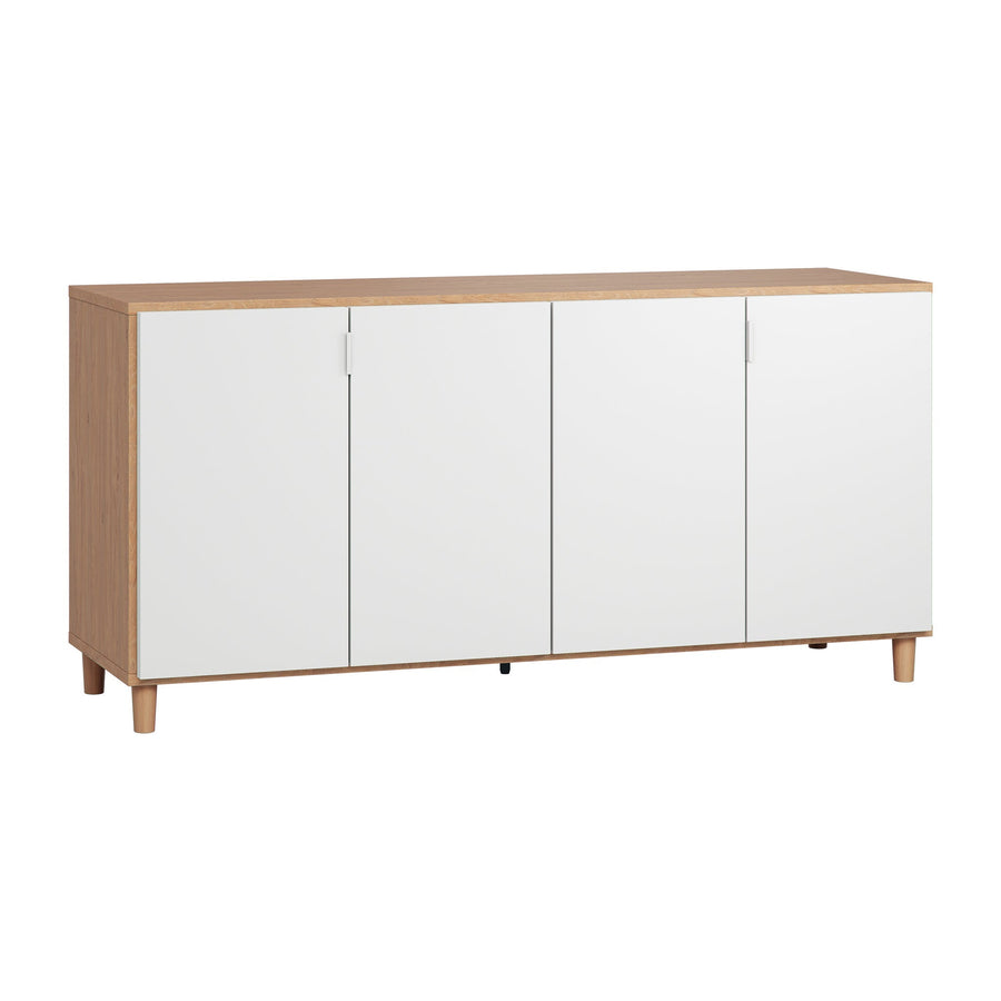 The Decorators: Bufet VOX Simple 45x160x68,5 cm, stejar/alb