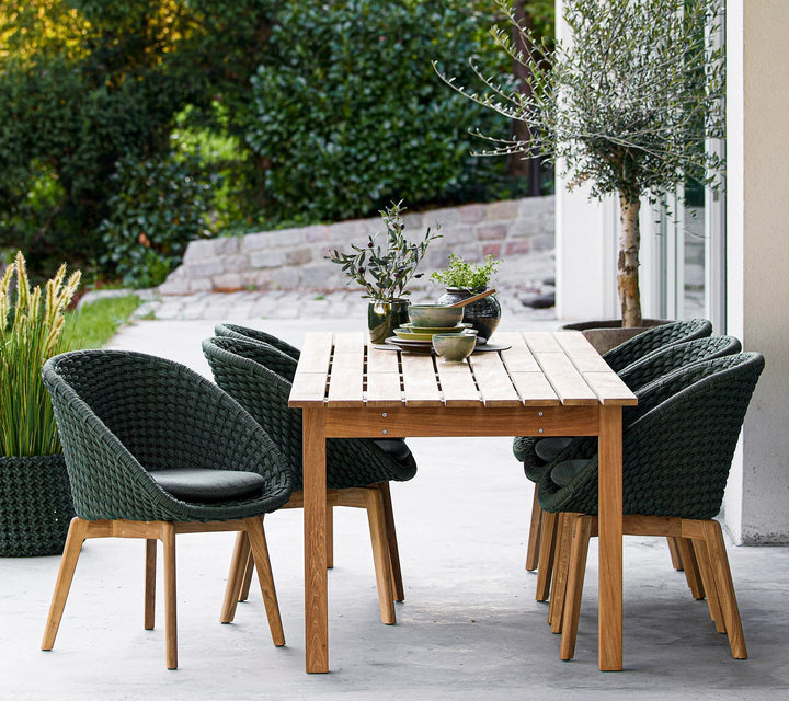 The Decorators: Scaun de exterior Cane-line Peacock Gri deschis