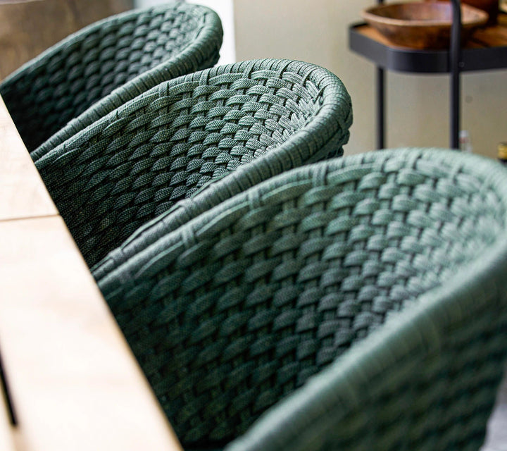 The Decorators: Scaun de exterior Cane-line Peacock Gri deschis