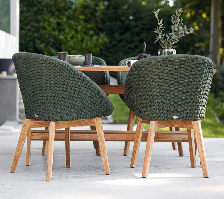 The Decorators: Scaun de exterior Cane-line Peacock Gri deschis