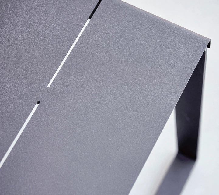 The Decorators: Banca de exterior din aluminiu Cane-line Copenhagen Gri