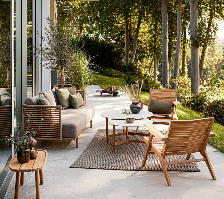 The Decorators: Fotoliu de exterior ajustabil Cane-line Flip