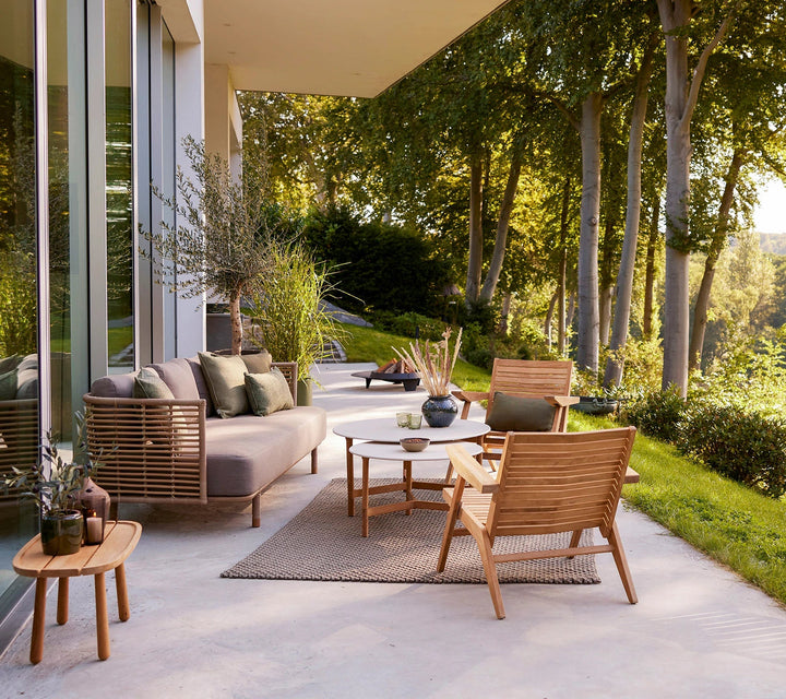The Decorators: Fotoliu de exterior ajustabil Cane-line Flip