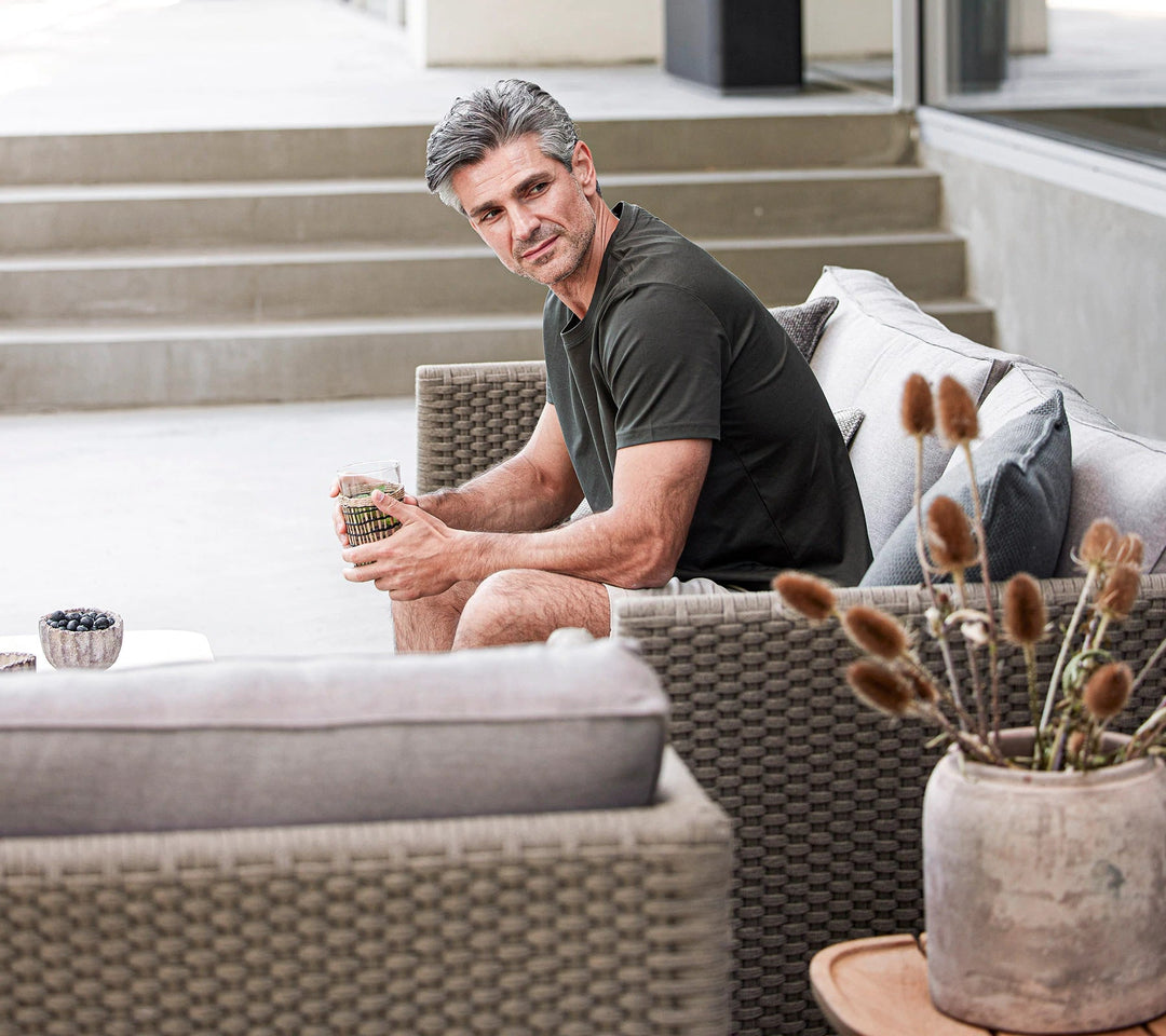 The Decorators: Canapea de exterior 3 locuri Cane-line Diamond Taupe