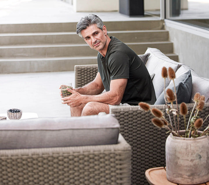 The Decorators: Canapea de exterior 3 locuri Cane-line Diamond Taupe