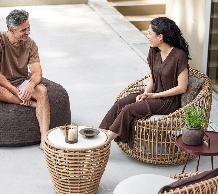 The Decorators: Fotoliu outdoor Cane-line Nest rotund