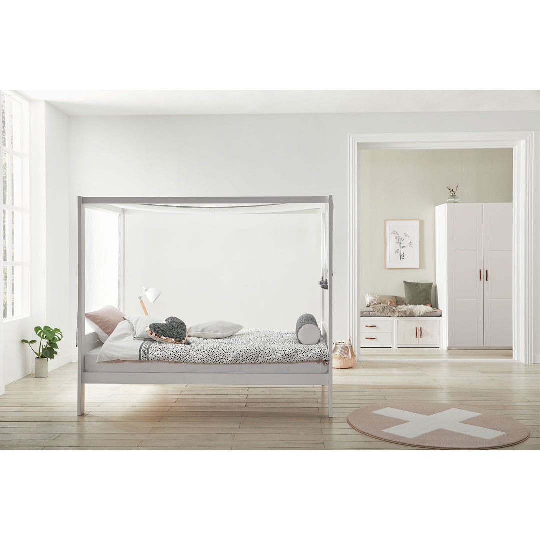 The Decorators: Dulap copii cu 2 usi, lemn de pin, alb, 100x203 cm