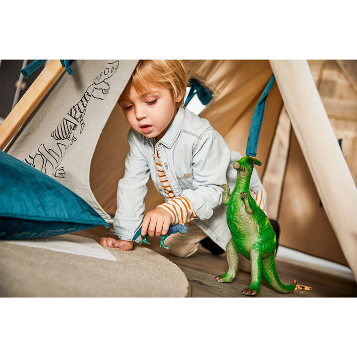 The Decorators: Cort textil, Dino, lemn de fag si bumbac, 97x111x119 cm