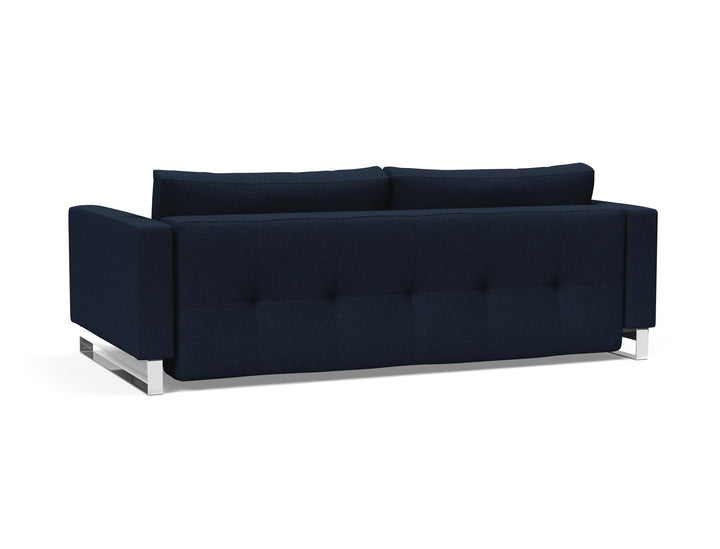 The Decorators: Canapea extensibila Cassius D.E.L. Mixed Dance Blue 155x200cm