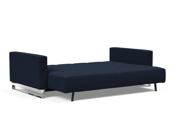 The Decorators: Canapea extensibila Cassius D.E.L. Mixed Dance Blue 155x200cm