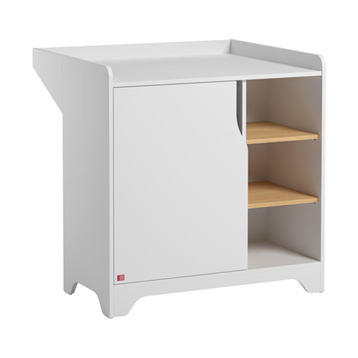 The Decorators: Comoda cu unitate de infasat VOX Leaf, alb/stejar