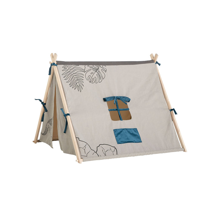 The Decorators: Cort textil, Dino, lemn de fag si bumbac, 97x111x119 cm