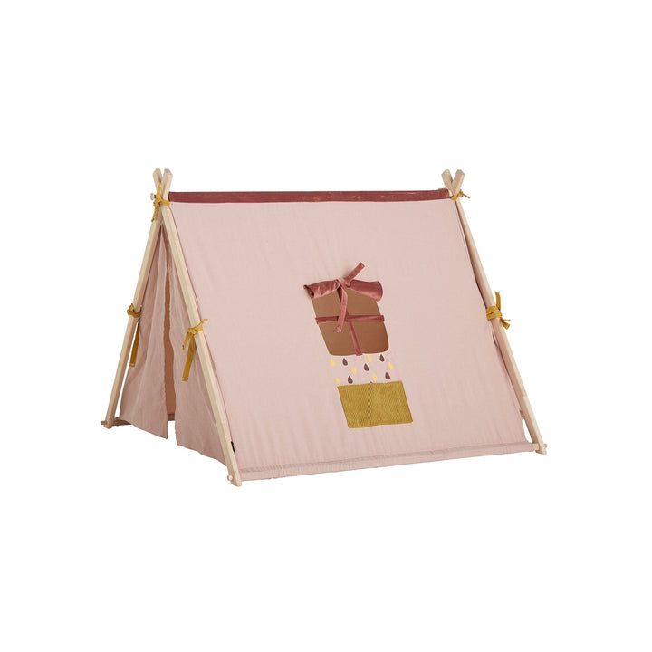 The Decorators: Cort textil, Funland, bumbac si poliester, roz, 97x111x119 cm