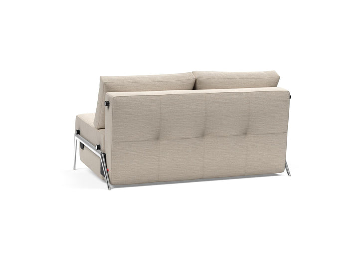 The Decorators: Canapea extensibila Cubed Alu Blida Sand Grey 140x200cm