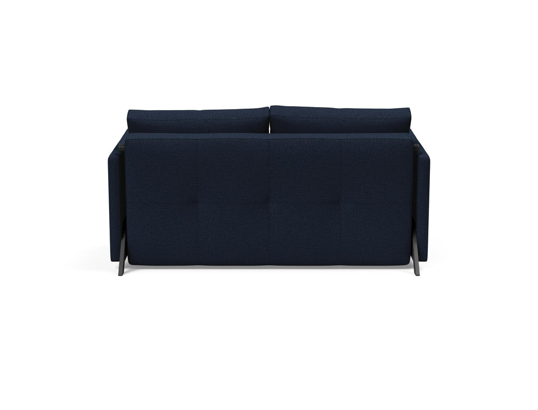 The Decorators: Canapea extensibila cu cotiere Cubed 02 Mixed Dance Blue 140x200cm