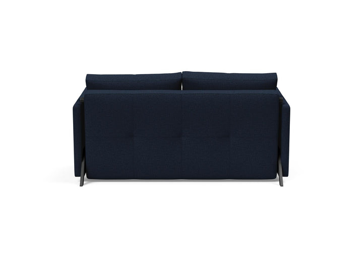 The Decorators: Canapea extensibila cu cotiere Cubed 02 Mixed Dance Blue 140x200cm