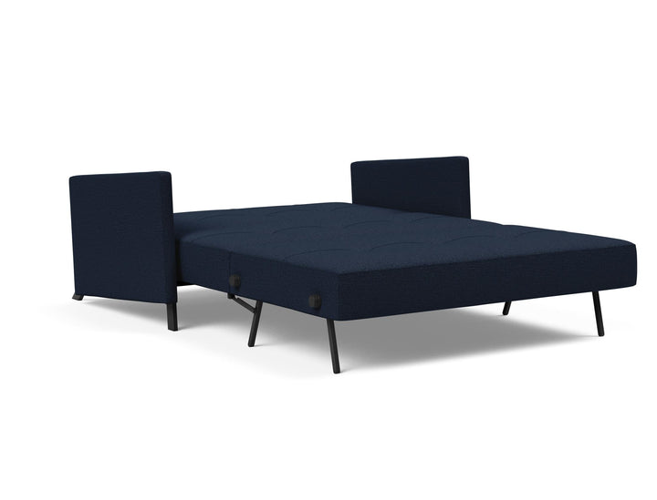The Decorators: Canapea extensibila cu cotiere Cubed 02 Mixed Dance Blue 140x200cm