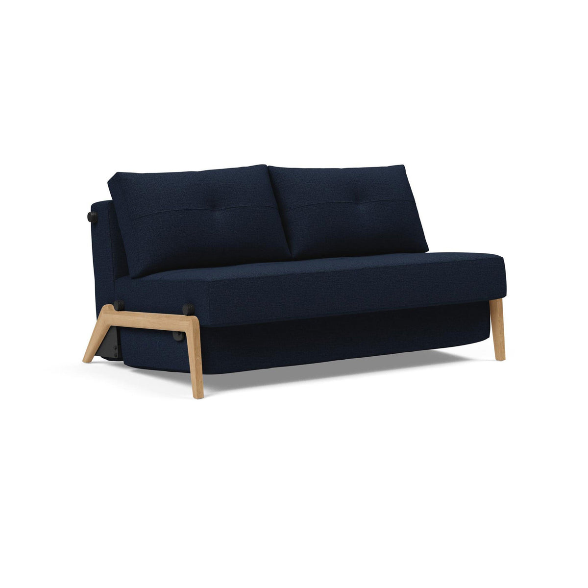 Canapea extensibila Cubed Wood Mixed Dance Blue 140x200cm