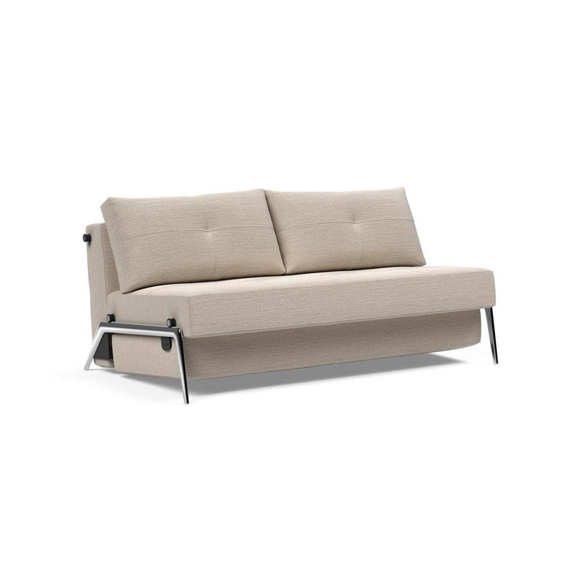 Canapea extensibila Cubed Alu Blida Sand Grey 160x200cm