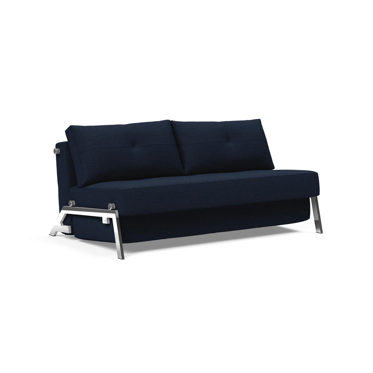 Canapea extensibila Cubed Chrome Mixed Dance Blue 160x200cm