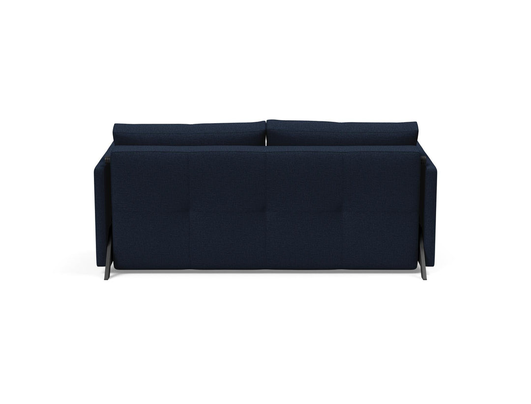 The Decorators: Canapea extensibila cu cotiere Cubed 02 Mixed Dance Blue 160x200cm