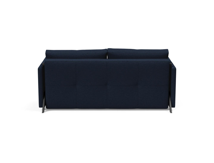 The Decorators: Canapea extensibila cu cotiere Cubed 02 Mixed Dance Blue 160x200cm