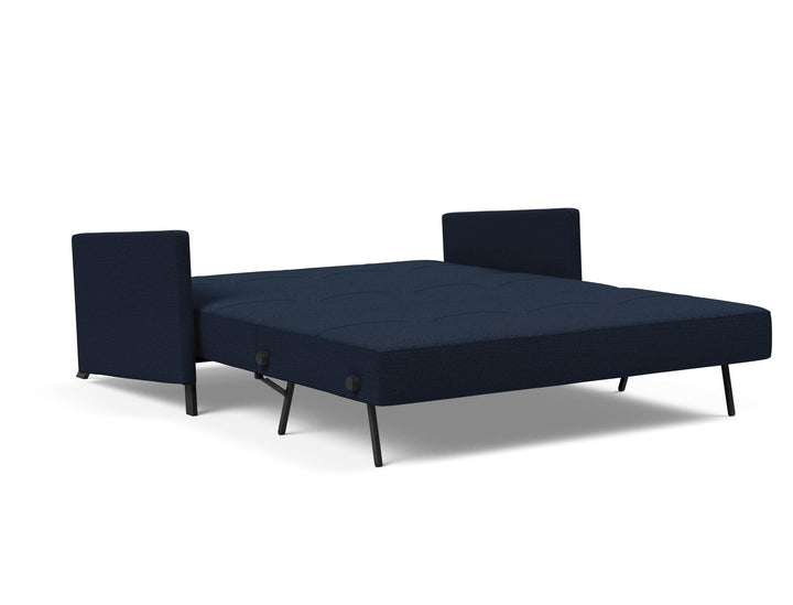 The Decorators: Canapea extensibila cu cotiere Cubed 02 Mixed Dance Blue 160x200cm