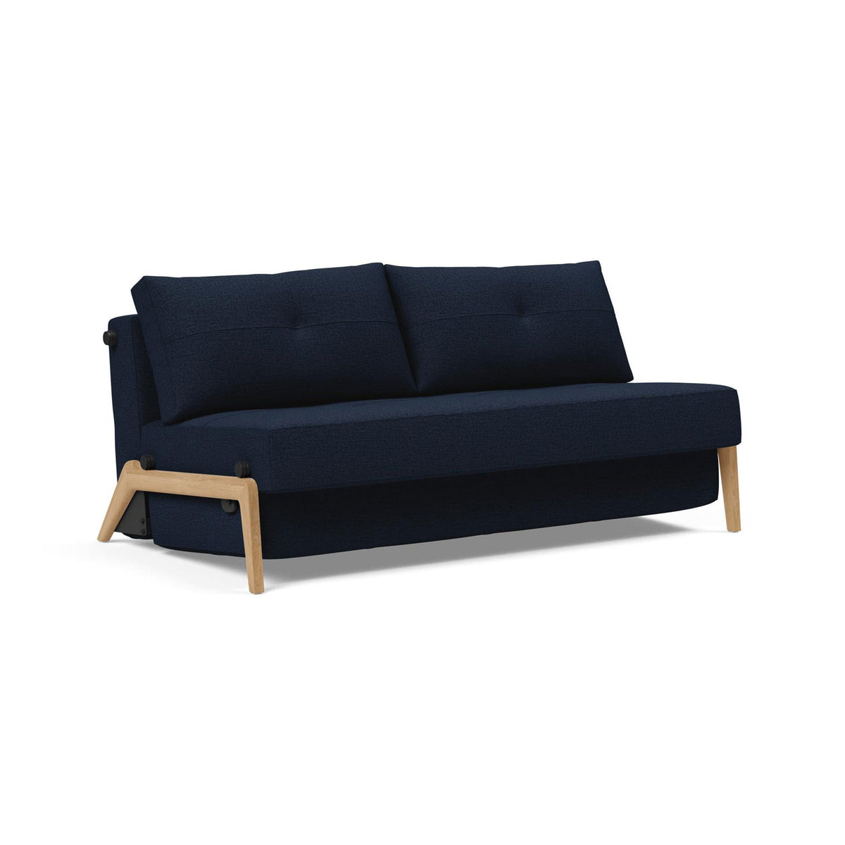 Canapea extensibila Cubed Wood Mixed Dance Blue 160x200cm