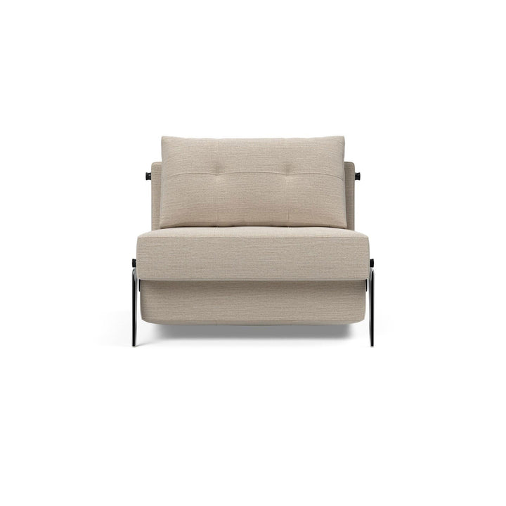 The Decorators: Fotoliu pat Cubed Alu Blida Sand Grey 90x200cm