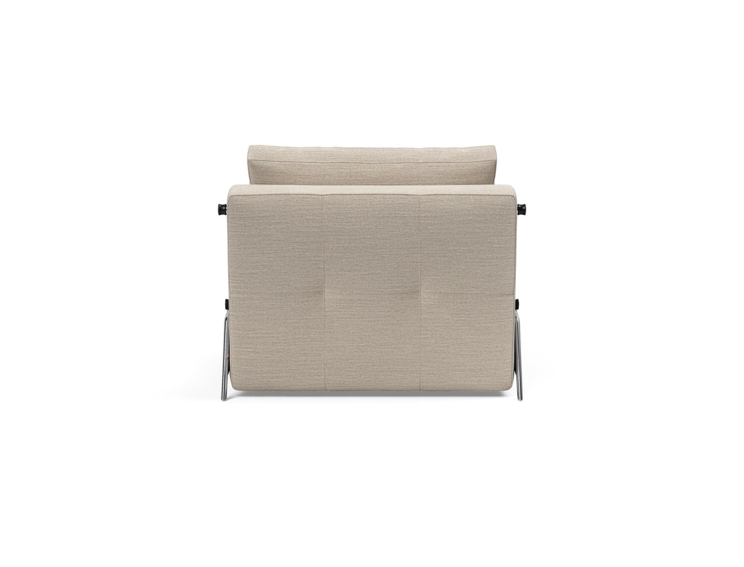 The Decorators: Fotoliu pat Cubed Alu Blida Sand Grey 90x200cm