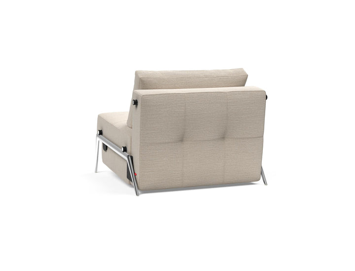 The Decorators: Fotoliu pat Cubed Alu Blida Sand Grey 90x200cm