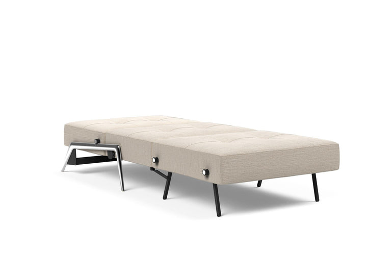 The Decorators: Fotoliu pat Cubed Alu Blida Sand Grey 90x200cm