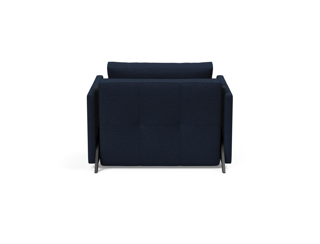 The Decorators: Fotoliu pat cu cotiere Cubed 02 Mixed Dance Blue 90x200cm