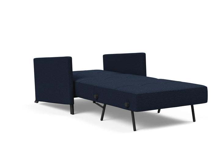 The Decorators: Fotoliu pat cu cotiere Cubed 02 Mixed Dance Blue 90x200cm