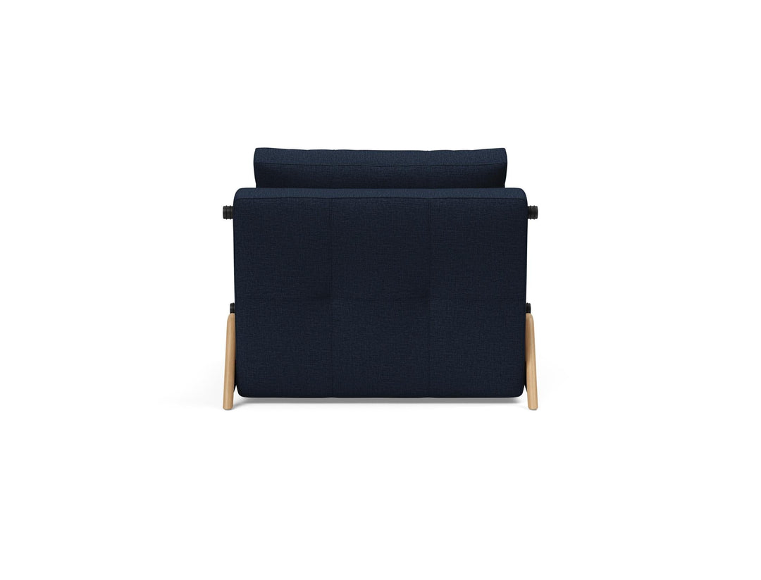 The Decorators: Fotoliu pat Cubed Wood Mixed Dance Blue 90x200cm