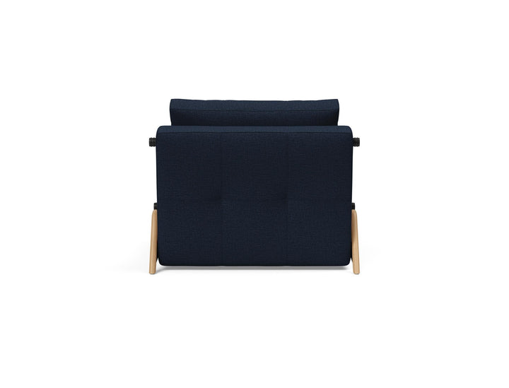 The Decorators: Fotoliu pat Cubed Wood Mixed Dance Blue 90x200cm