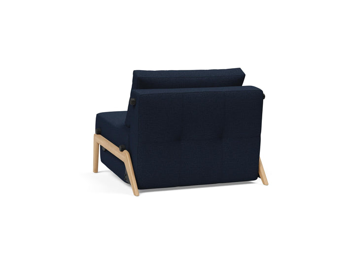 The Decorators: Fotoliu pat Cubed Wood Mixed Dance Blue 90x200cm
