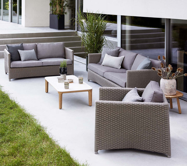 The Decorators: Canapea de exterior 3 locuri Cane-line Diamond Taupe