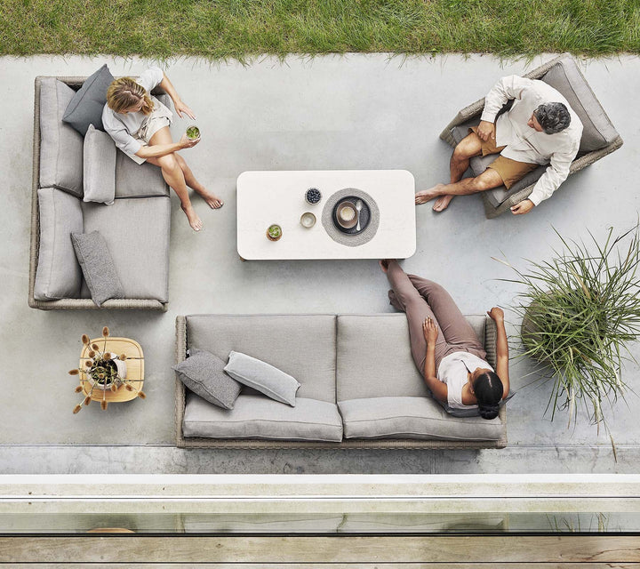 The Decorators: Canapea de exterior 3 locuri Cane-line Diamond Taupe