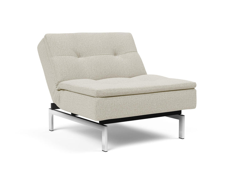 The Decorators: Fotoliu recliner Dublexo Chrome Mixed Dance Natural 115x90cm