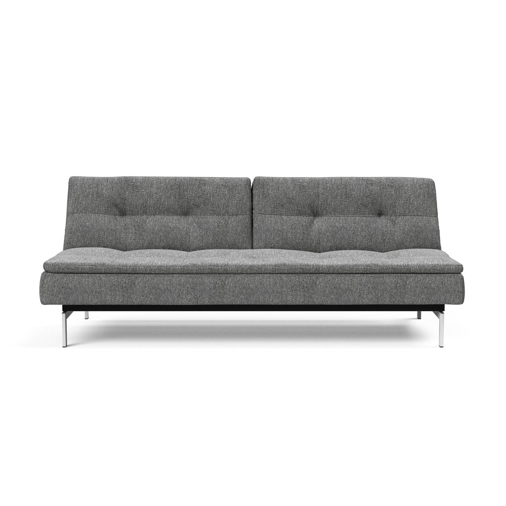 The Decorators: Canapea extensibila Dublexo Chrome Twist Charcoal 115x210cm