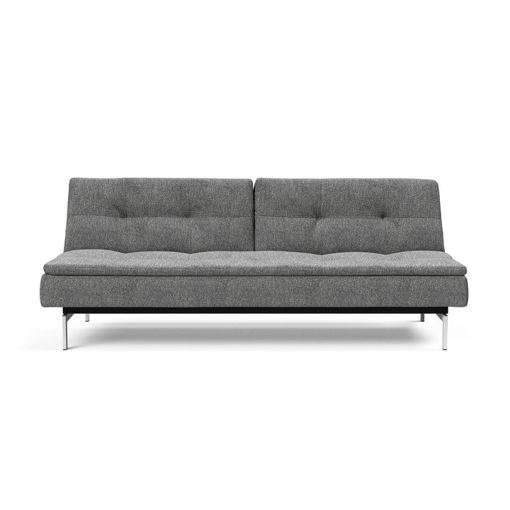 The Decorators: Canapea extensibila Dublexo Chrome Twist Charcoal 115x210cm