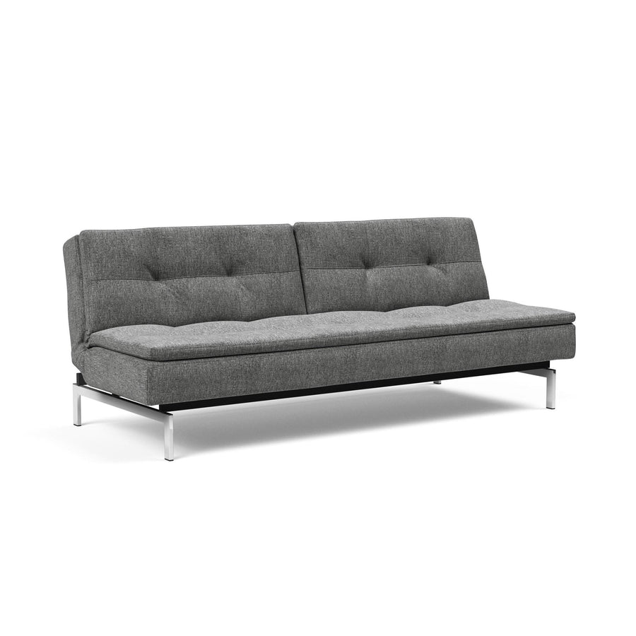 The Decorators: Canapea extensibila Dublexo Chrome Twist Charcoal 115x210cm