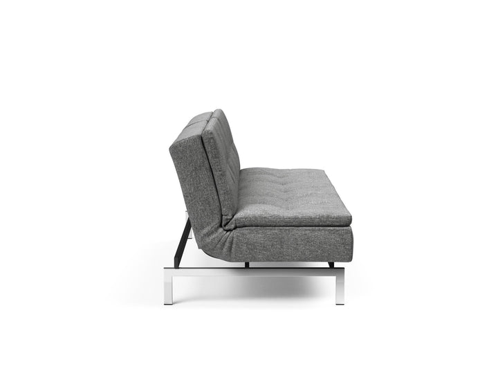 The Decorators: Canapea extensibila Dublexo Chrome Twist Charcoal 115x210cm