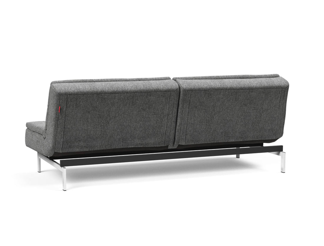 The Decorators: Canapea extensibila Dublexo Chrome Twist Charcoal 115x210cm